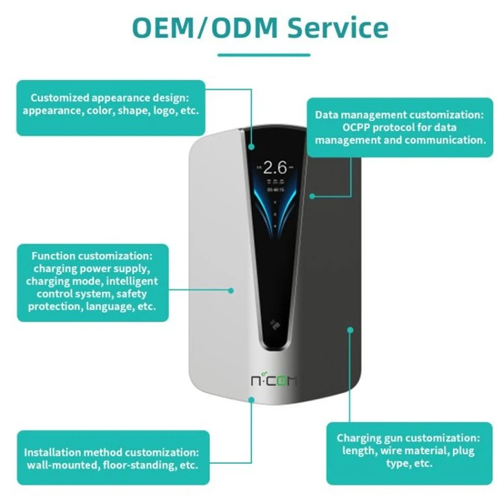 7KW wall box charging station