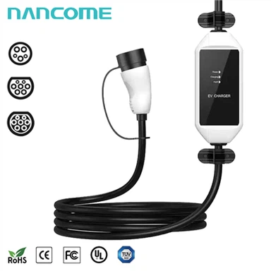 Cargador portátil para vehículos eléctricos para uso doméstico